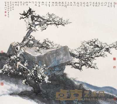 林凡 2005年作 梅花 镜框 96×107cm